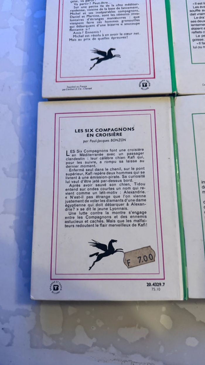 Lot de 5 Livres Anciens Bibliothèque Verte – Alfred Hitchcock, Michel, Six Compagnons - photo numéro 13