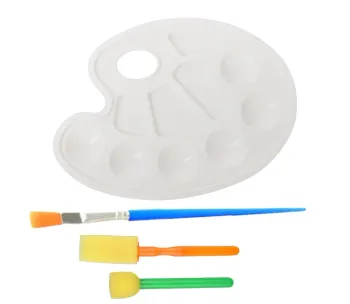 Kit palette de peinture + pinceaux éponge – Yue Hua Cai Neuf