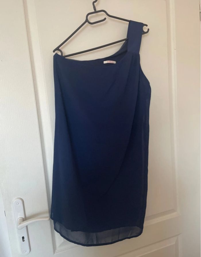 Robe bleu marine, taille 40 camaïeu - photo numéro 2