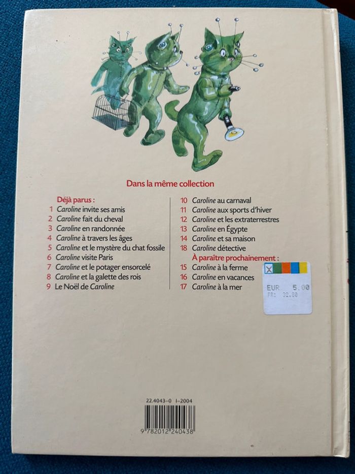 Livre Caroline et les extraterrestres vintage Pierre Probst - photo numéro 2