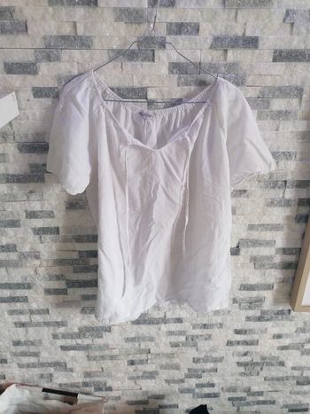 Haut blanc large taille 2