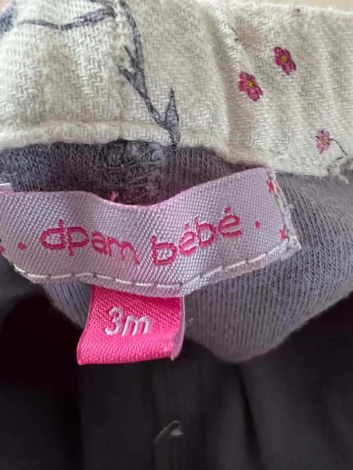 Ensemble t-shirt pantalon bébé 3M DPAM - photo numéro 4