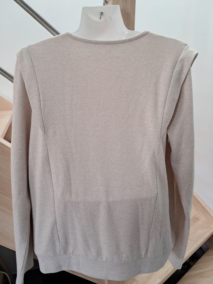 Pull femme couleur crème - photo numéro 4