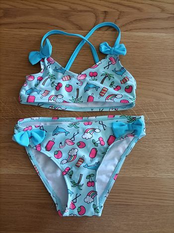 Maillot 2 pieces fille 3 ans