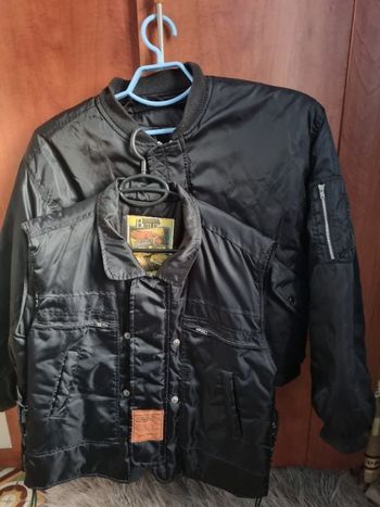 2 en 1 Bomber avec veste sans manches Taille M (Harry Butler) style motard vintage