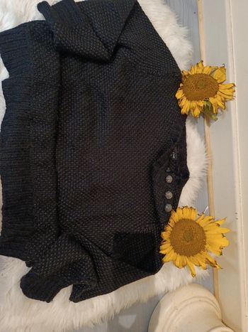 Pull femme t 38, noir brillant, etam