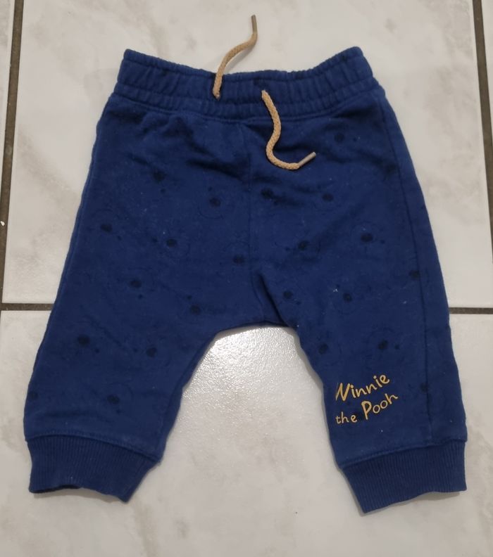 bas jogging bleu disney baby winnie l'ourson taille 3 mois