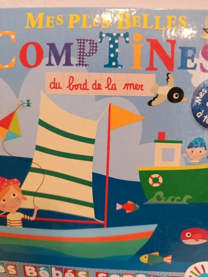 Livre sonore et a toucher mes plus belles comptines