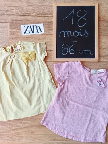 Lot de 2 t-shirt manches courtes Zara