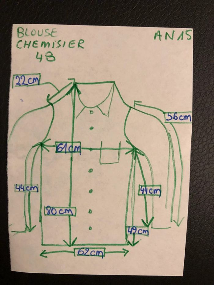 AN15:Blouse/chemisier motifs multicolores T48 - photo numéro 9