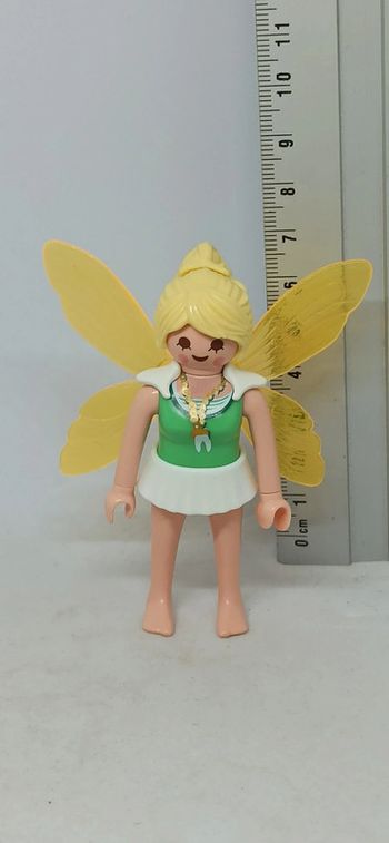 Femme fée des dents avec ailes jaunes playmobil