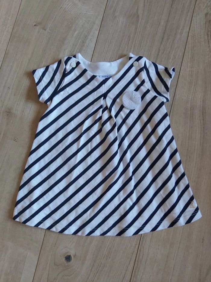 Robe rayée Petit Bateau 6 mois Neuve (78)