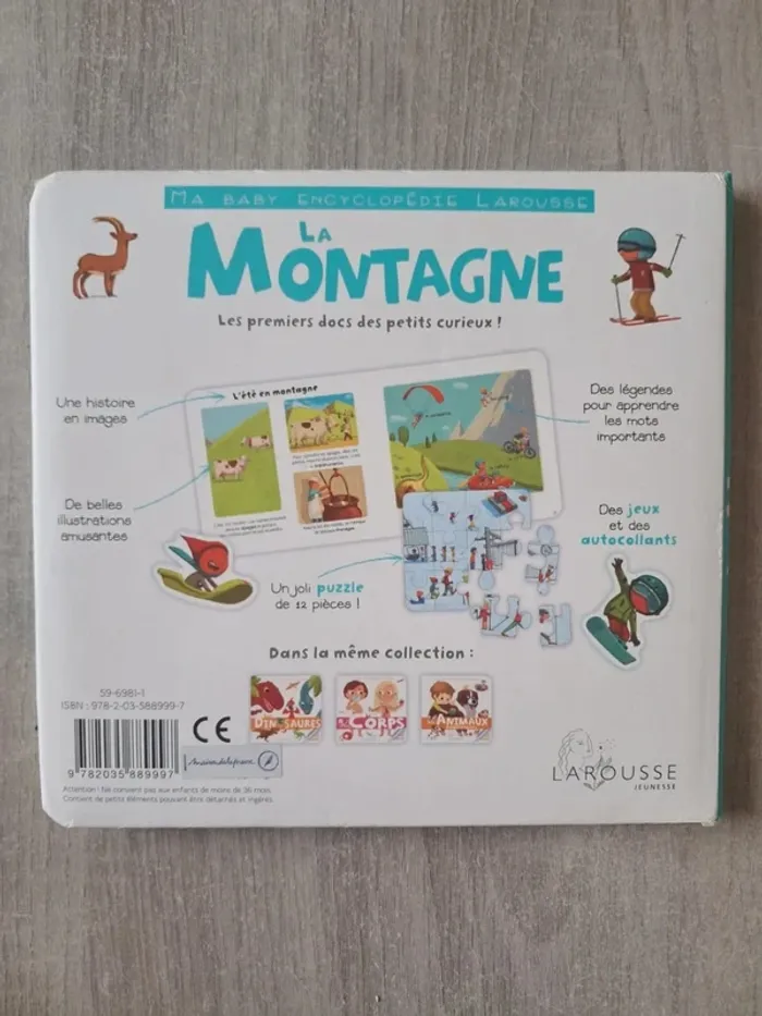 Livre Ma Baby encyclopédie Larousse la montagne - photo numéro 2