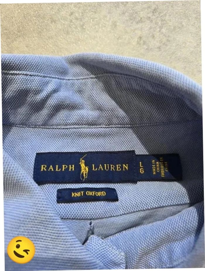 Chemise Ralph Lauren manche longue Taille L bleu Homme Men CHE30 - photo numéro 3