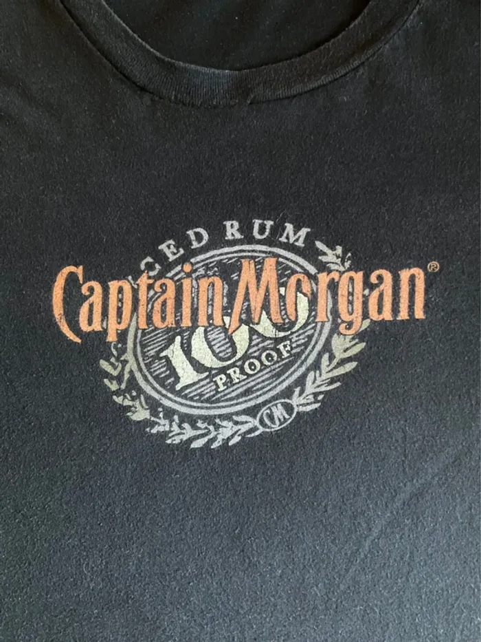 T-shirt noir pour homme Captain Morgan taille L 463 - photo numéro 3