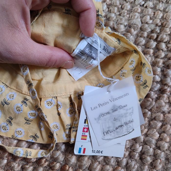 Blouse et chapeau DPAM 12 mois - photo numéro 3