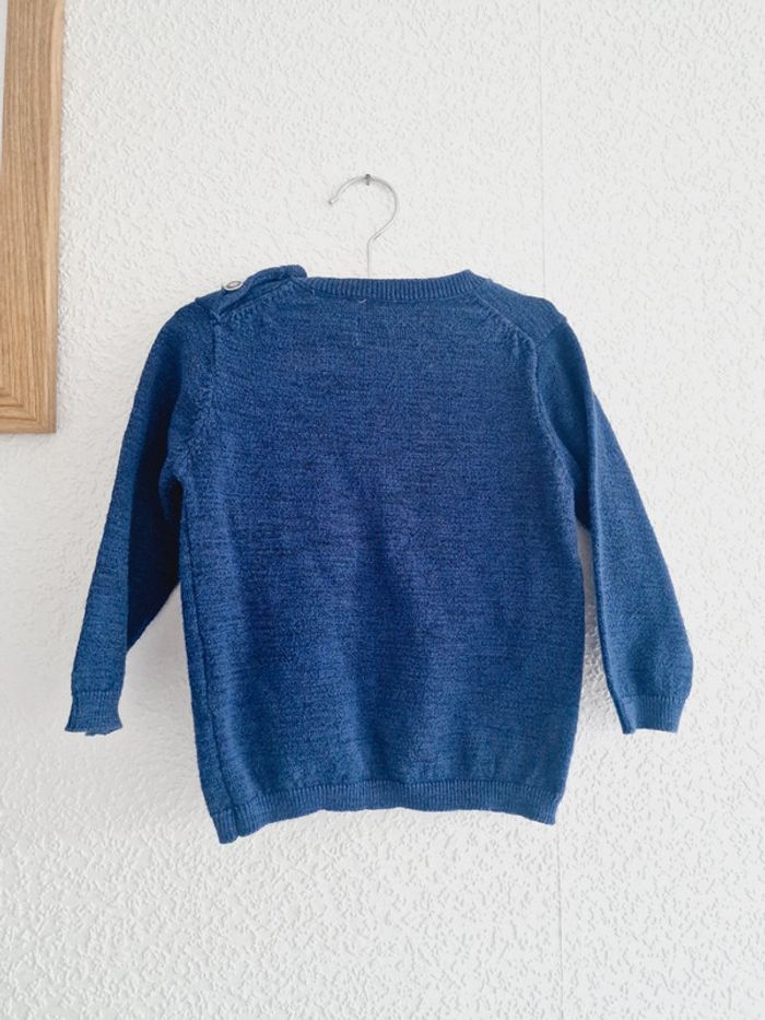 Zara - Pull manches longues, col rond - Waves are coming (18 mois) - photo numéro 4