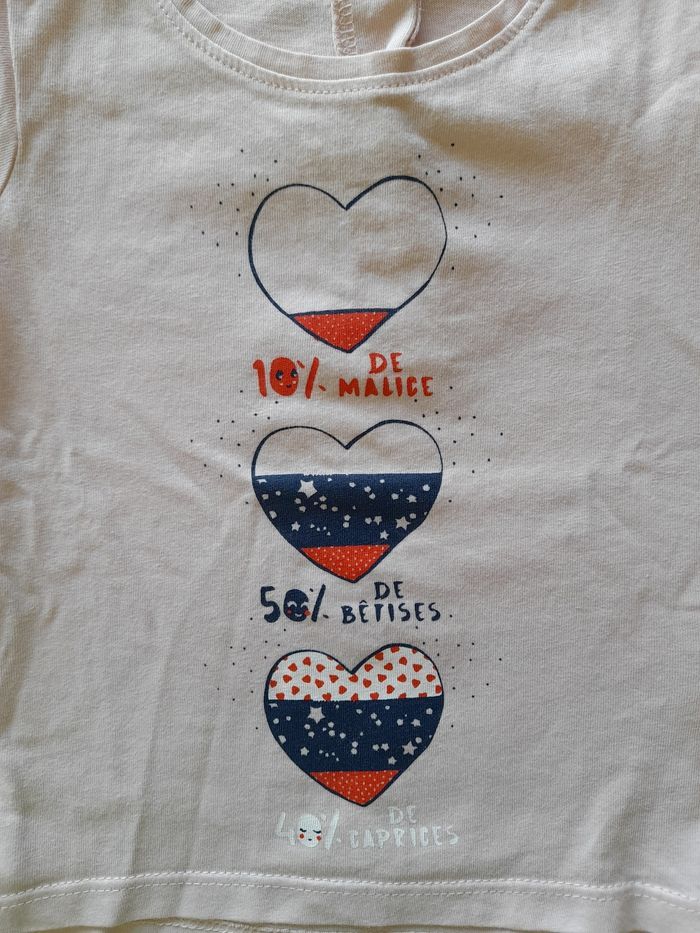 Maillot manches courtes 12 mois gemo - photo numéro 2