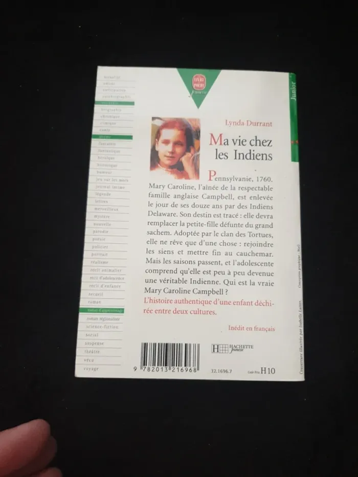 Roman "Ma vie chez les indiens" de Lynda Durrant - photo numéro 2