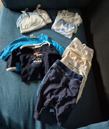 Lot 16 pièces bébé garçon taille 1 mois