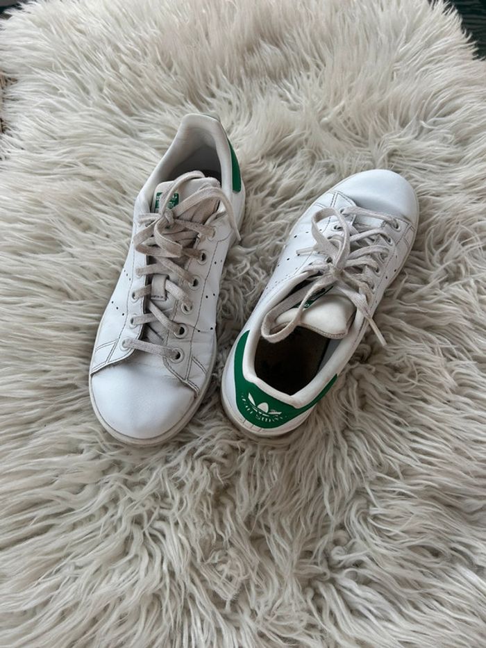Baskets adidas stan smith blanc/vert taille 36 2/3
