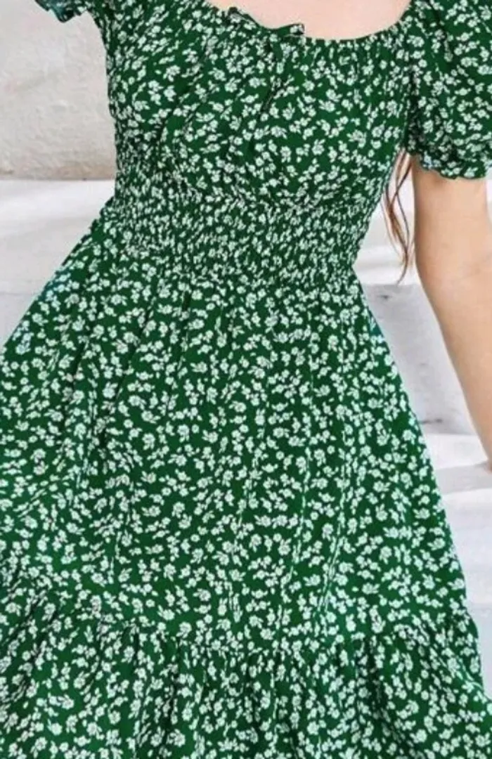 Robe fille avec ceinture 10 ans - photo numéro 7