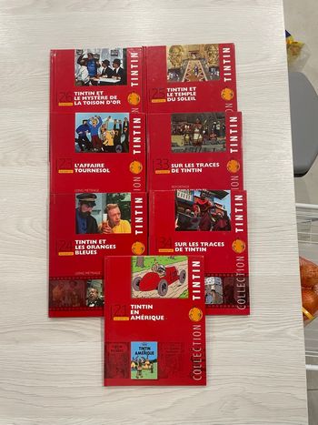 Lot livres Tintin collection – 7 volumes – bon état