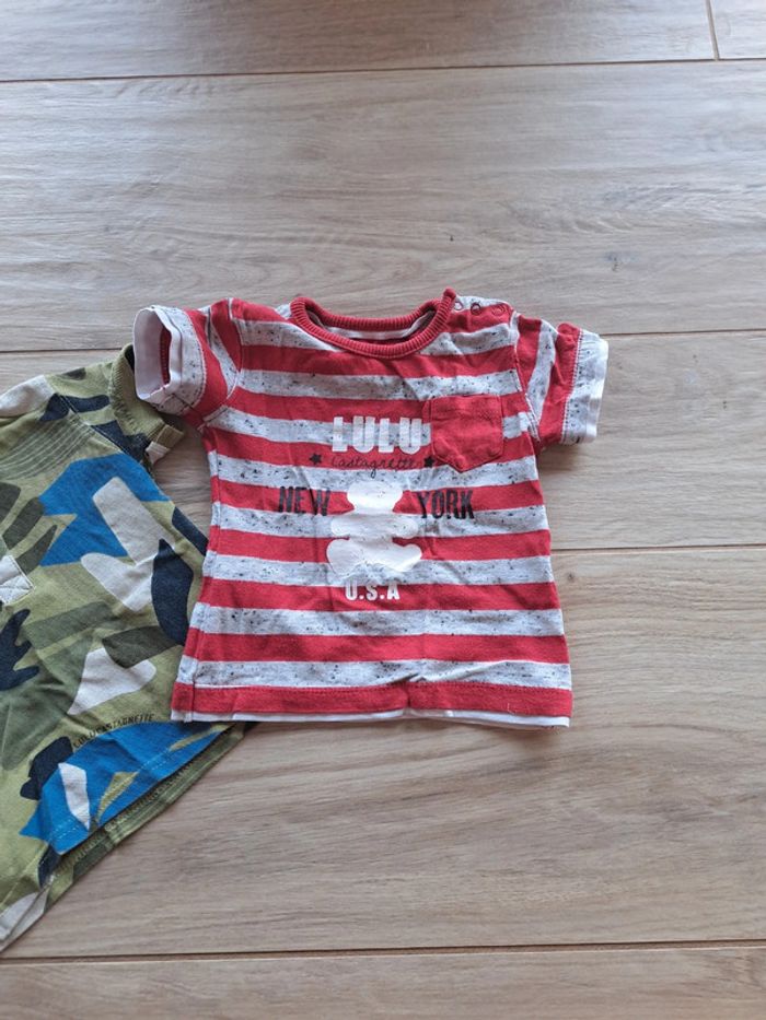 Ensemble tee-shirt short lulu castagnette 6 mois. - photo numéro 3