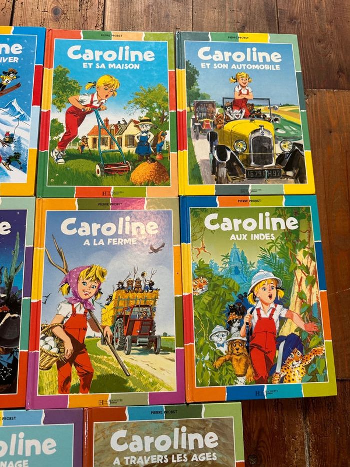 Pierre Probst - Livres Caroline édition damiers couleurs - Lot de 8 albums bd Hachette - photo numéro 3