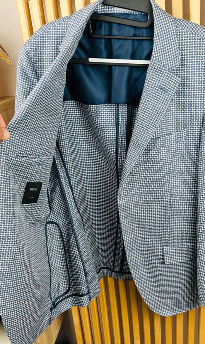 Blazer Boss Tailored – Lin, Laine et Soie, Regular, Taille 50 FR - photo numéro 6
