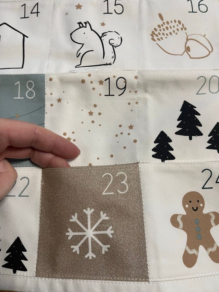 Calendrier de la vent tissu - photo numéro 3