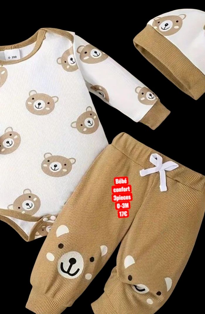 Tenue bébé 3 pièces 0-3M  17€ - photo numéro 6