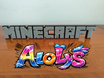 décoration logo minecraft