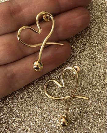 Boucles d’oreilles, cœur Fête des Mères
