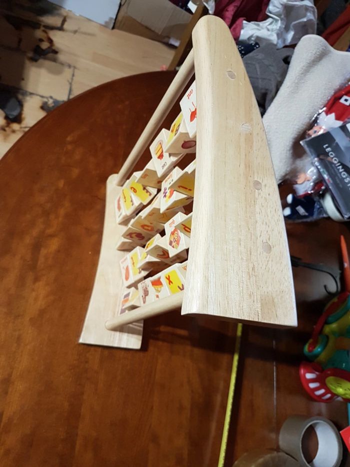 Alphabet en bois et boulier - photo numéro 3