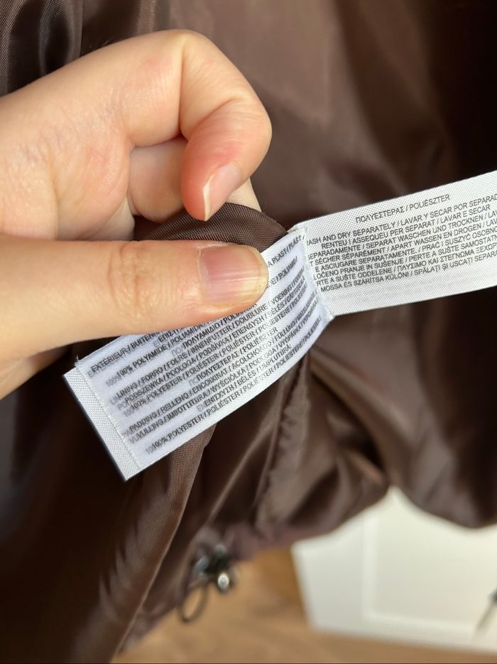 Doudoune longue marron unie Neuve Primark Tailles S-M - photo numéro 7