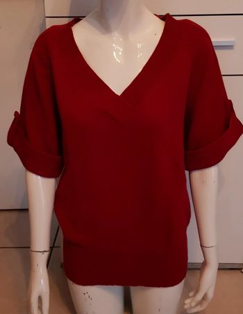 Pull femme demi manches, 100% coton