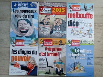 Lot de 6 revues "Les Dossiers du canard enchaîné"