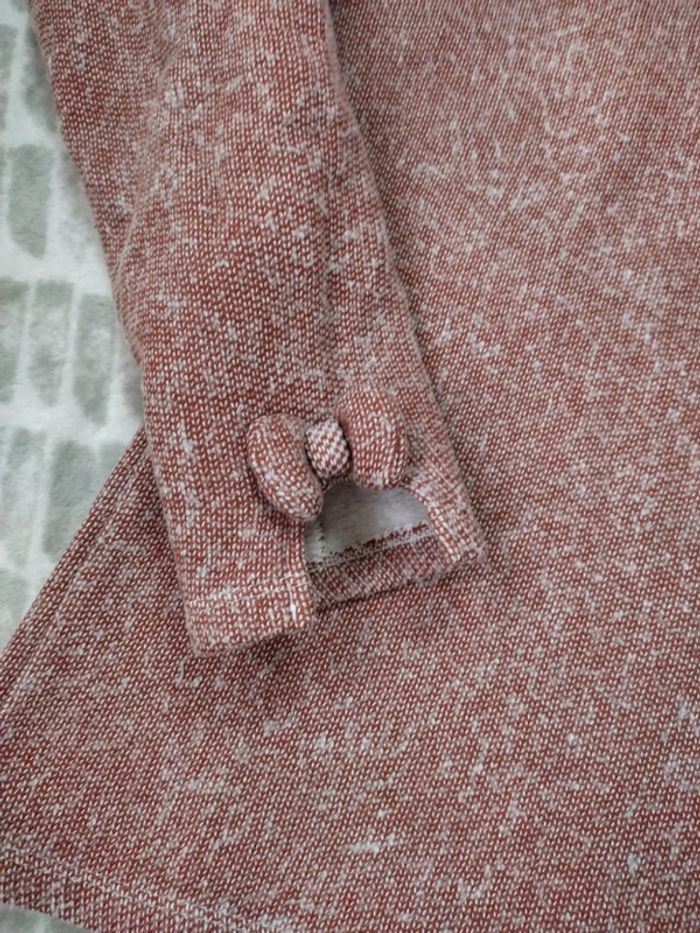 Pull manches 3/4 noeud dos ouvert style rétro vintage Naf Naf taille S 36 - photo numéro 2