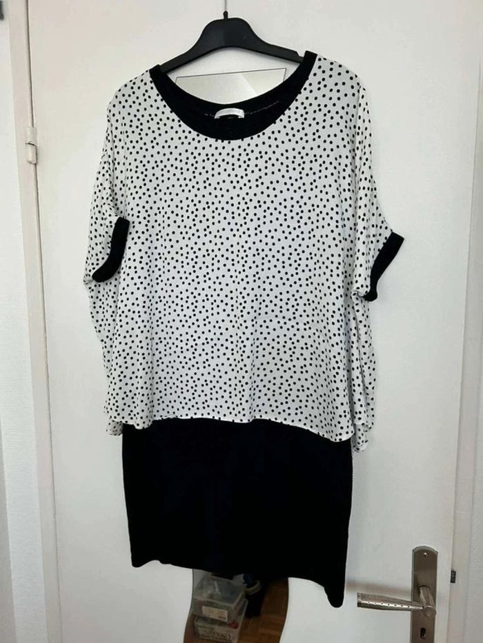 Robe  noire  et  blanc  T38/40 - photo numéro 2