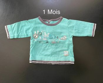 Teeshirt manches longues 1 mois
