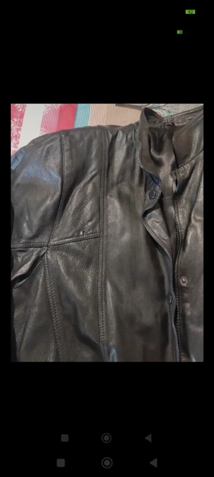 Manteau en cuir T 50/52 - photo numéro 5