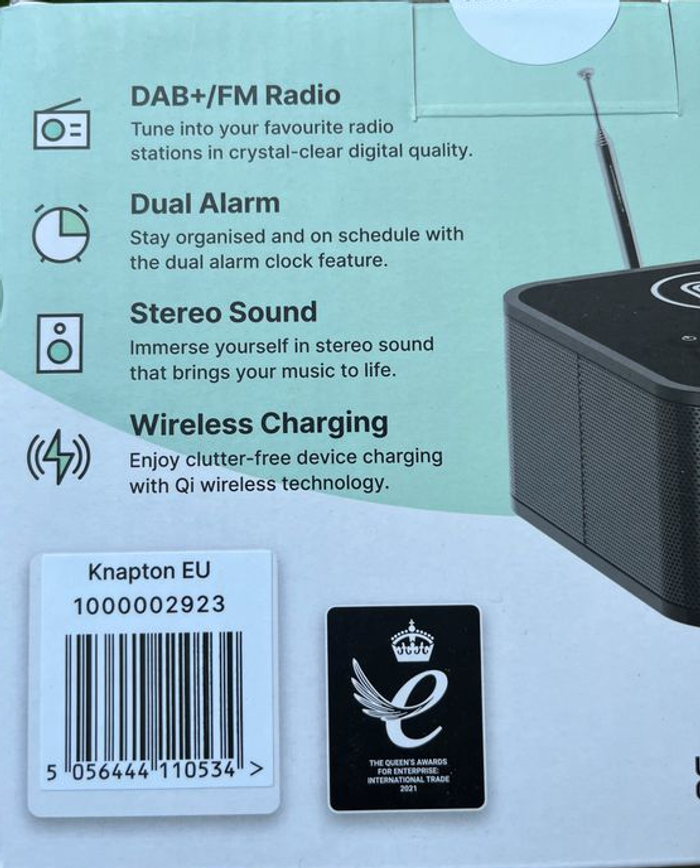 Majority Knapton | Radio-réveil de chevet DAB+ avec Bluetooth 15W - photo numéro 3