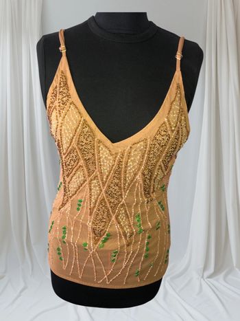 🌼Haut à bretelles doré