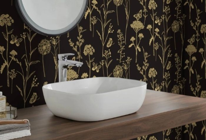 Lot 7 rouleaux Papier Peint Floral Autocollant Design Vintage Imperméable Papillon Mur et Meuble - photo numéro 2