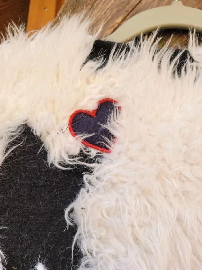 Superbe manteau IKKS en "poils" blanc 🌟 , cœurs et étoiles, 10 ans - photo numéro 16