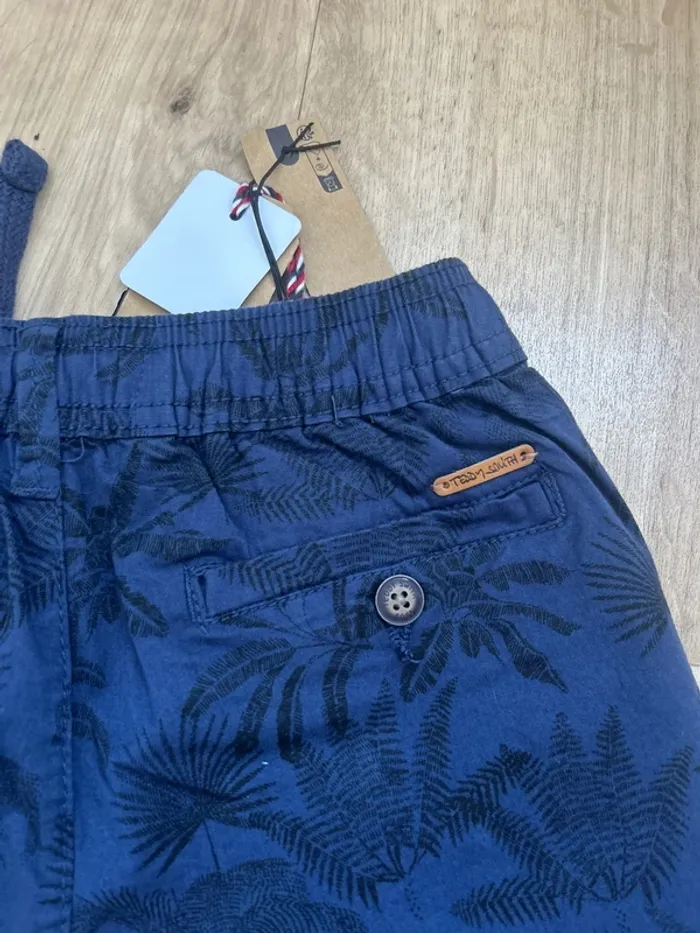 Short Teddy Smith S-Sling jr print bleu marine 12ans - photo numéro 4