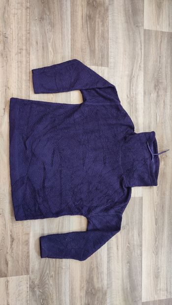 Vêtement pull sweat polaire violet col haut Champion taille L #Retrostreet
