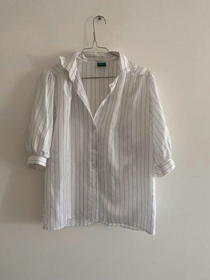 Chemise femme chic à rayures 40