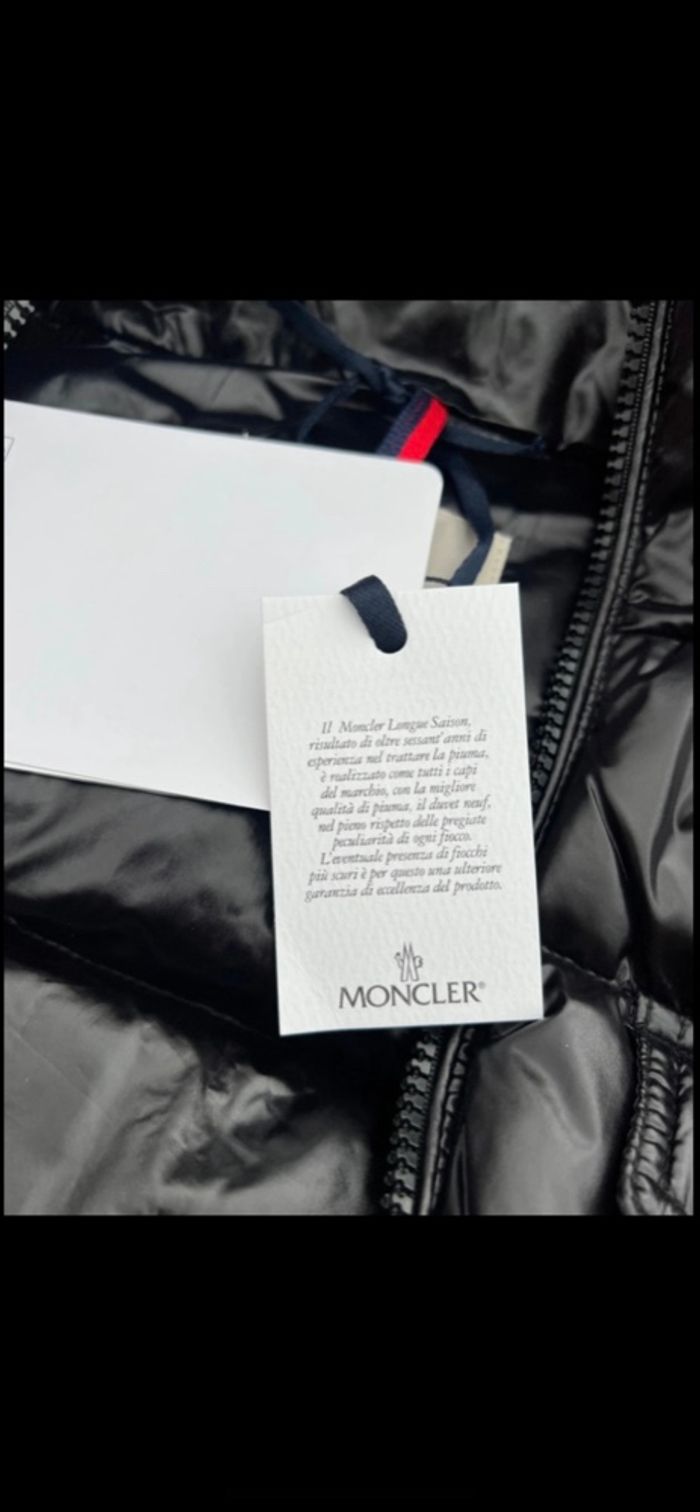 Doudoune Moncler noire brillante homme M neuve - photo numéro 4